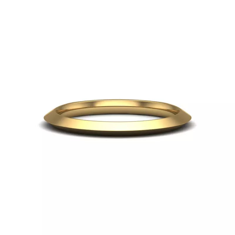 14K Yellow Gold Alia Knife Edge Band