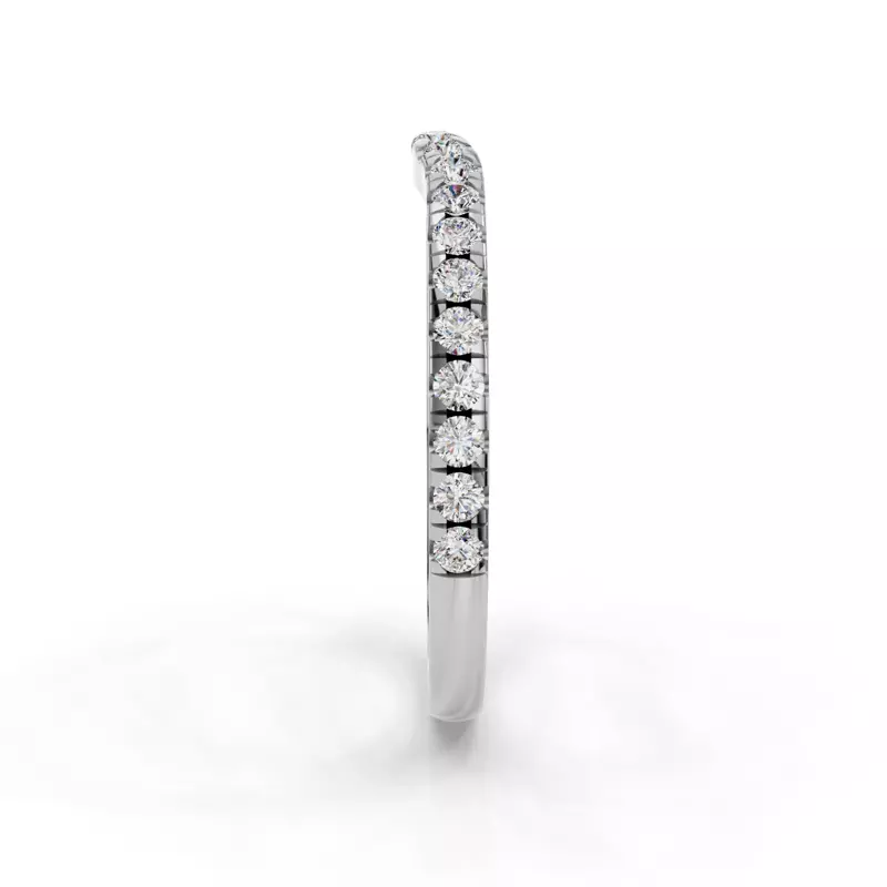 Platinum Gabriella Grand Pavé Contoured Band