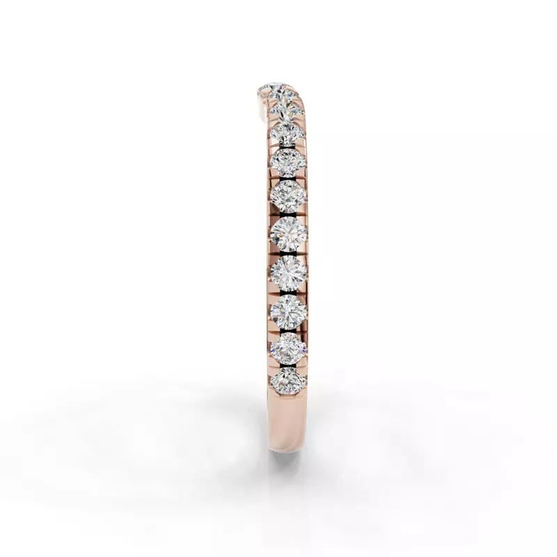 14K Rose Gold Gabriella Majestic Pavé Contoured Band