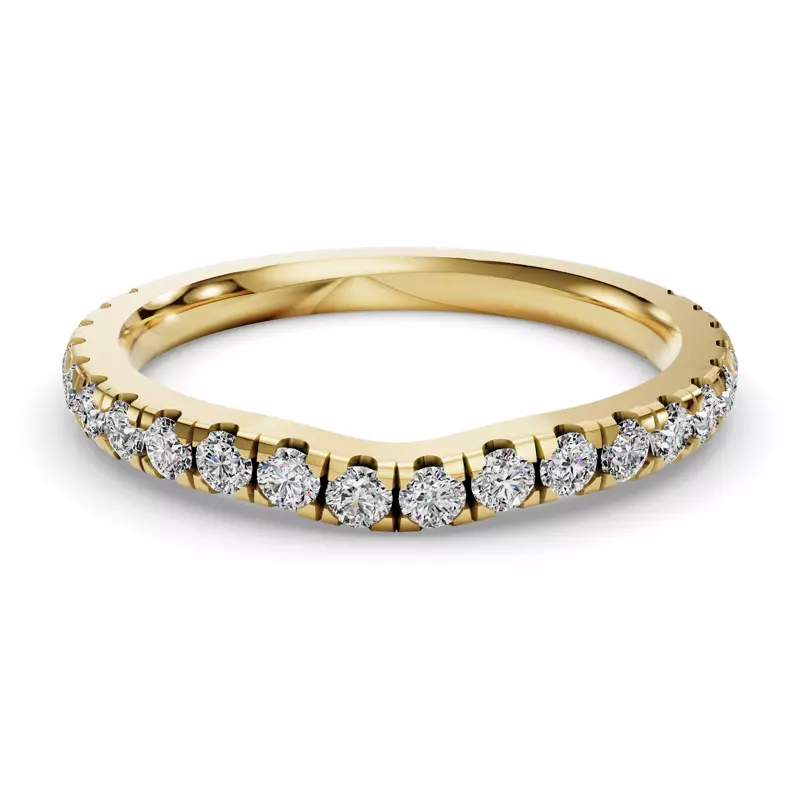 Gabriella Majestic Pavé Contoured Band