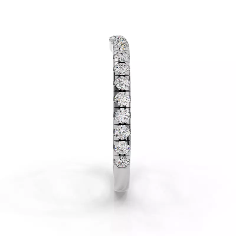 Platinum Gabriella Majestic Pavé Contoured Band