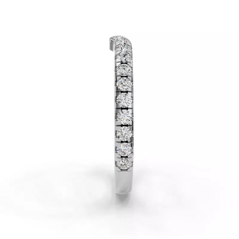 Platinum Bella Pavé Contoured Band (1.8mm)