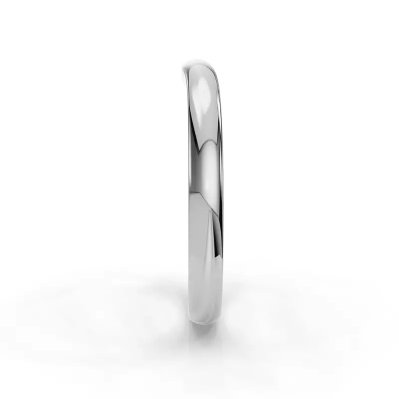 Platinum Leah Contoured Band (2.2mm)