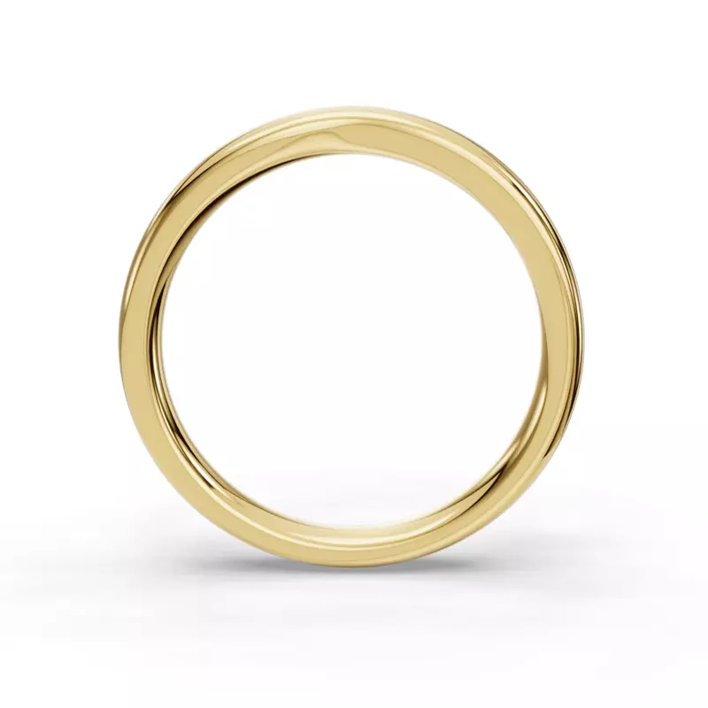 14K Yellow Gold Leah Contoured Band (2.7mm)