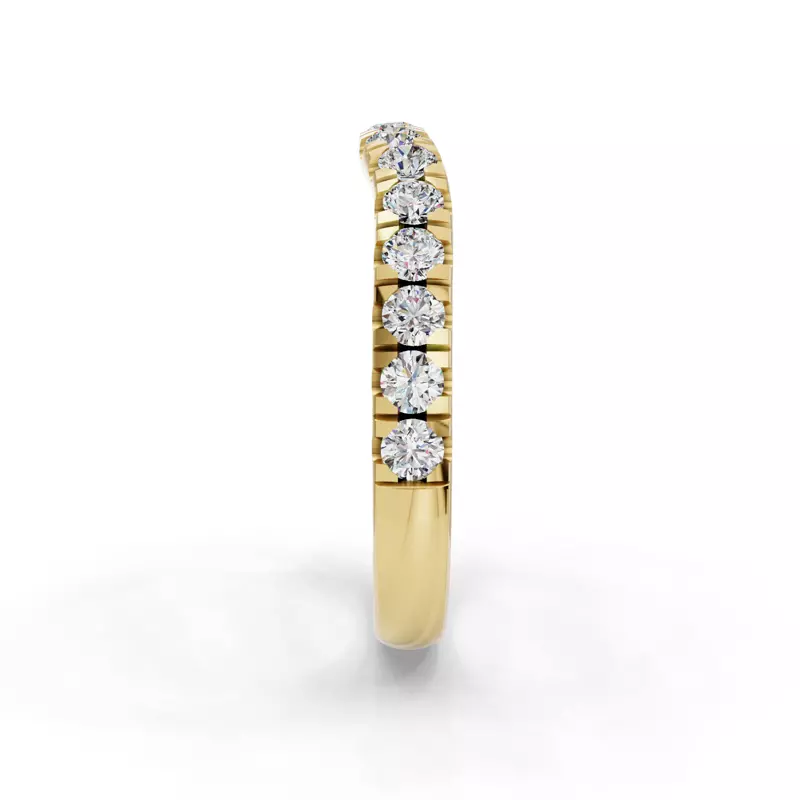 14K Yellow Gold Ilana Pavé Contoured Band (2.7mm)