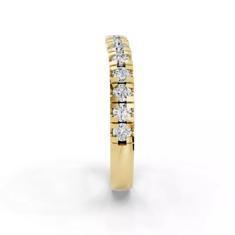 14K Yellow Gold Summer Pavé Diamond Band (⅔ ct. tw.)