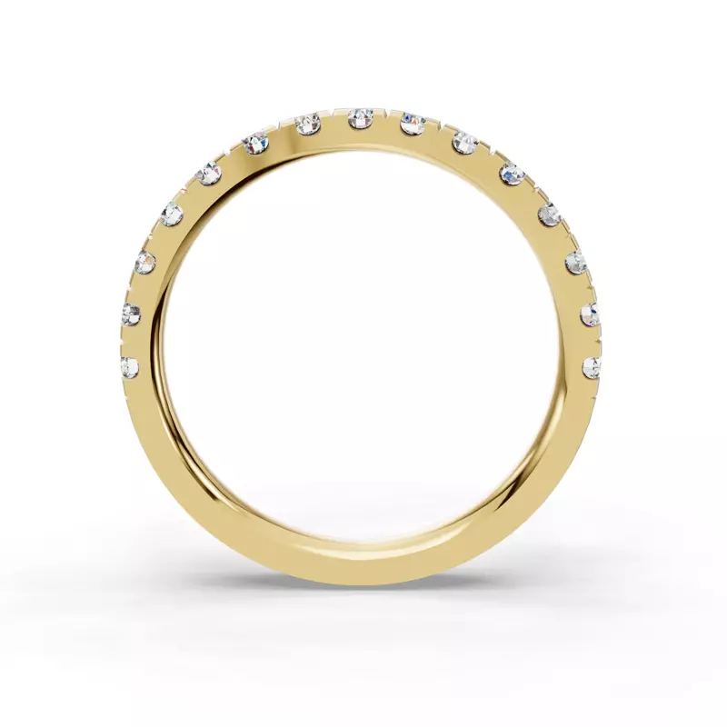 14K Yellow Gold Summer Pavé Diamond Band (⅔ ct. tw.)