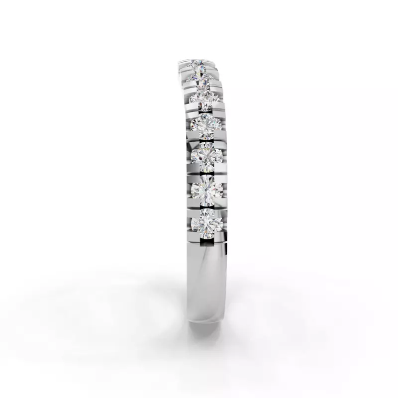 18K White Gold Summer Pavé Diamond Band (⅔ ct. tw.)