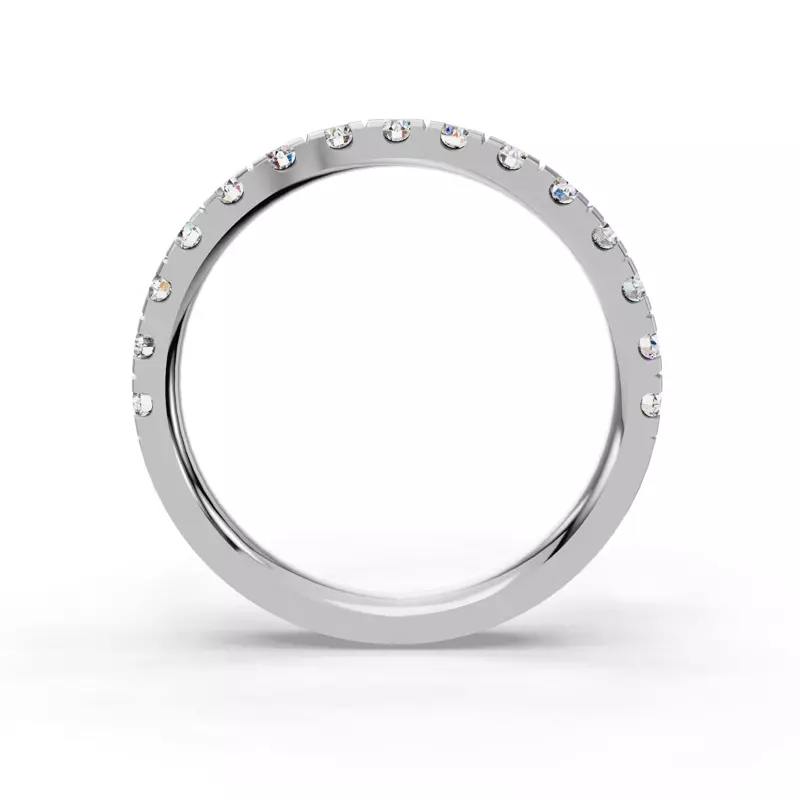 Platinum Summer Pavé Diamond Band (⅔ ct. tw.)