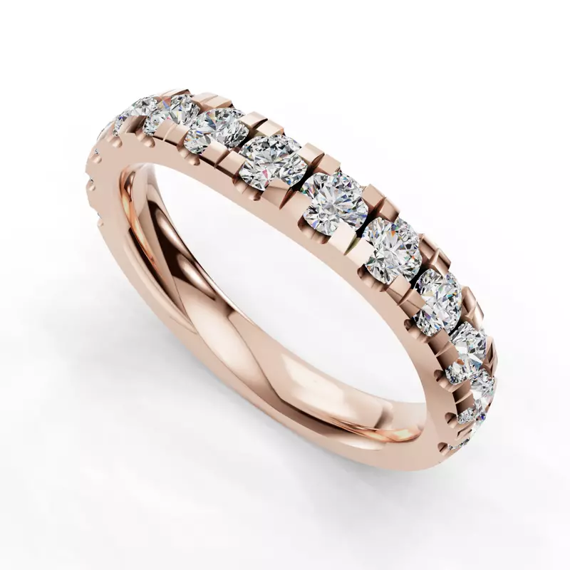 14K Rose Gold Summer Pavé Diamond Band (1.20 ct. tw.)