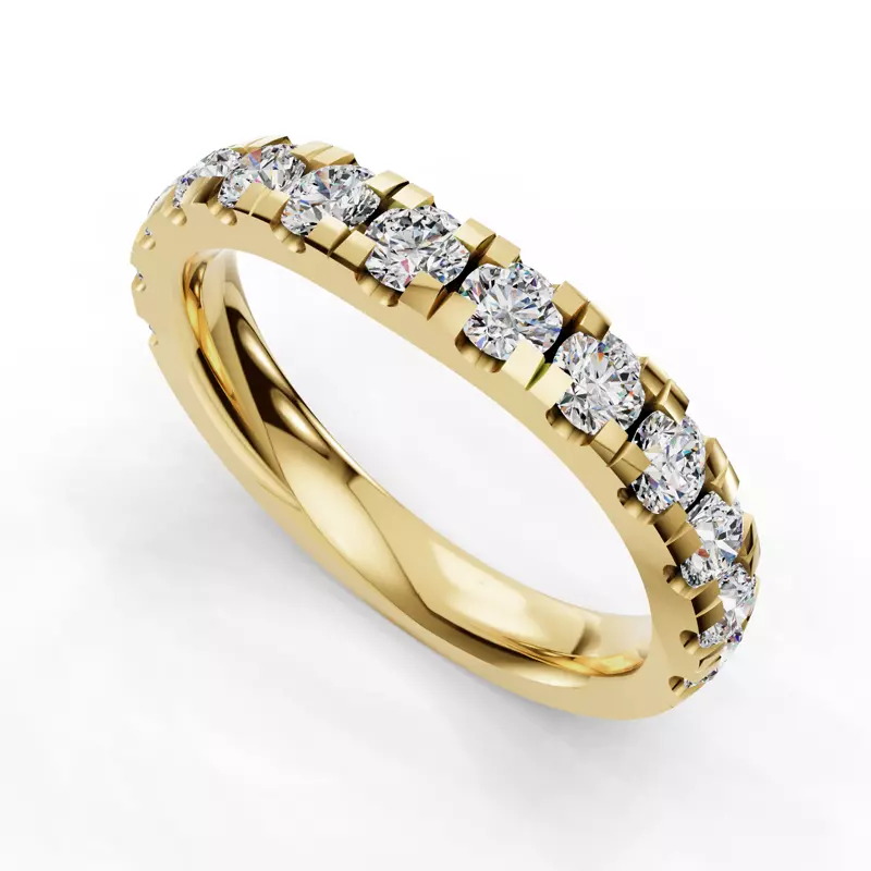 14K Yellow Gold Summer Pavé Diamond Band (1.20 ct. tw.)