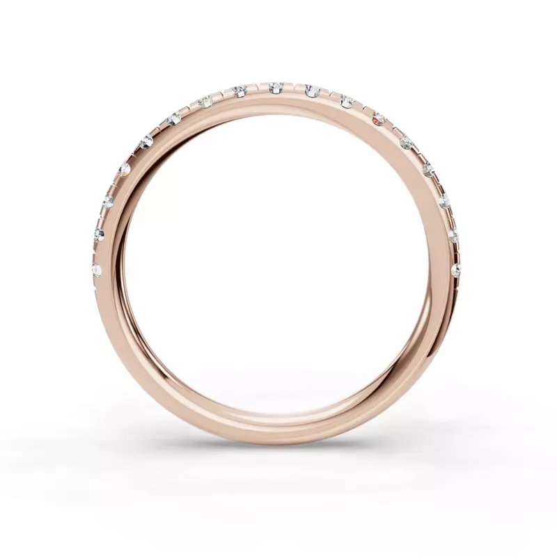 14K Rose Gold Emery Band (2mm)