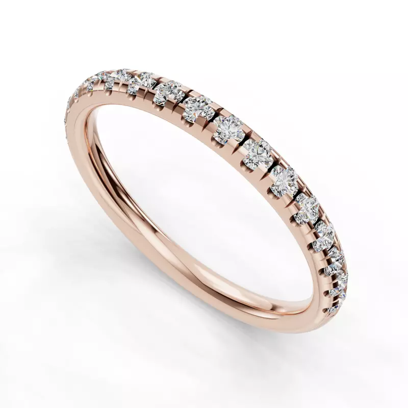 14K Rose Gold Emery Band (2mm)