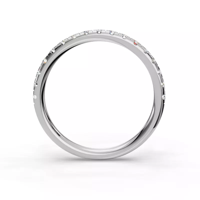18K White Gold Emery Band (2mm)