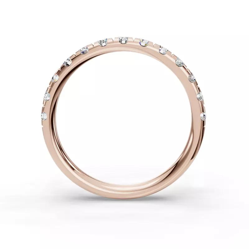 14K Rose Gold Emery Band (2.5mm)