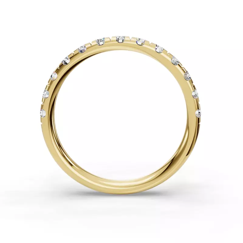 18K Yellow Gold Emery Band (2.5mm)