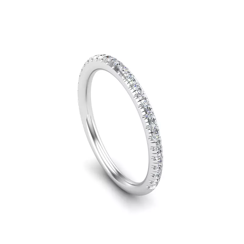 18K White Gold Naomi Pave Band