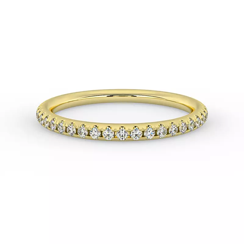 18K Yellow Gold Naomi Pave Band