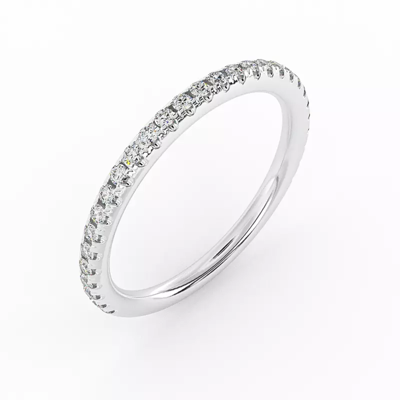 Platinum Naomi Pave Band