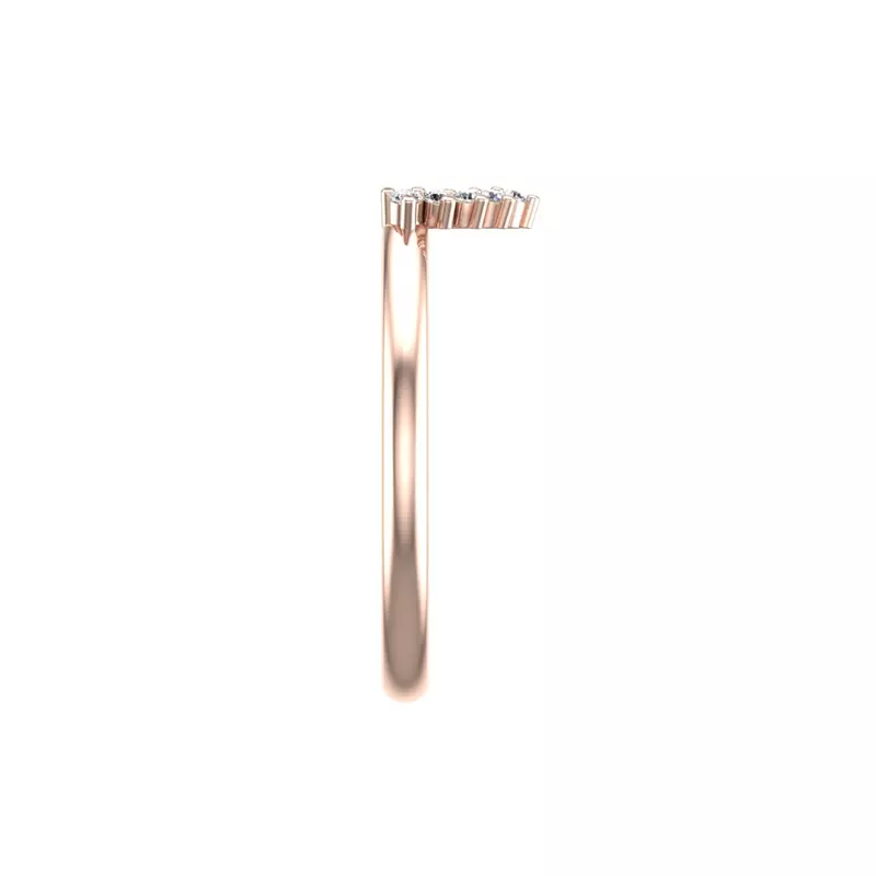 14K Rose Gold Cora Diamond Band