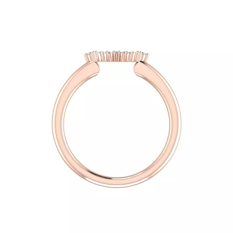 14K Rose Gold Cora Diamond Band