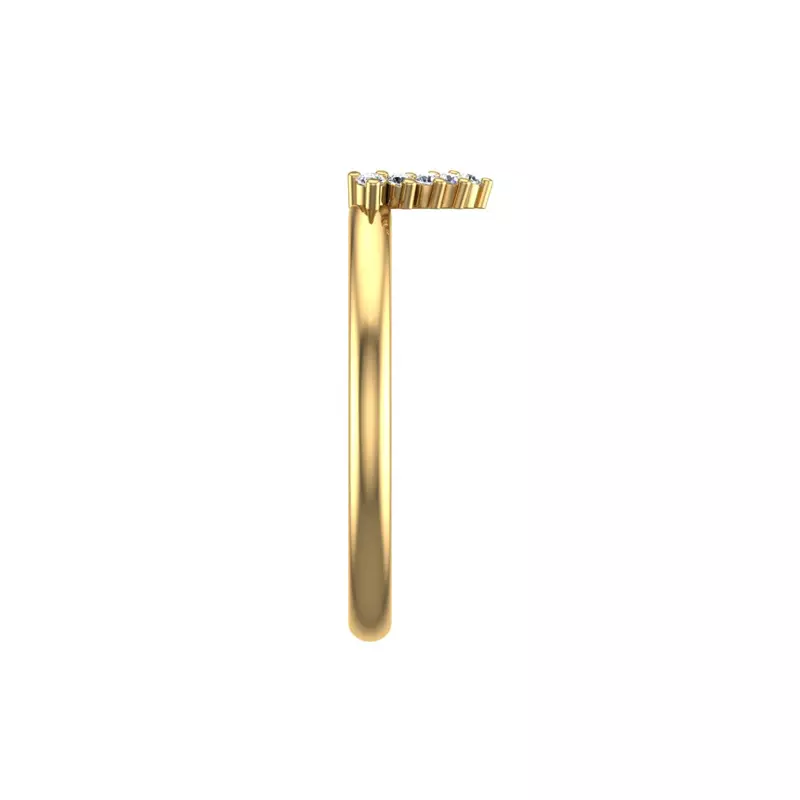 14K Yellow Gold Cora Diamond Band