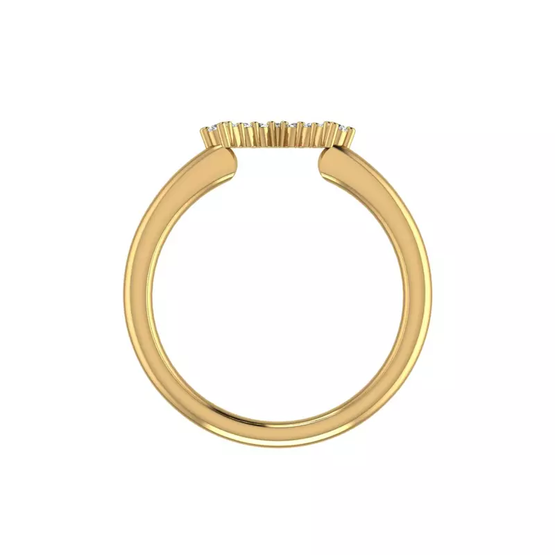14K Yellow Gold Cora Diamond Band