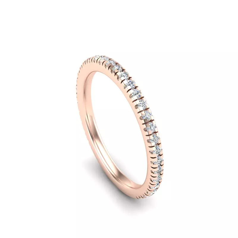 14K Rose Gold Madelyn Pave Band