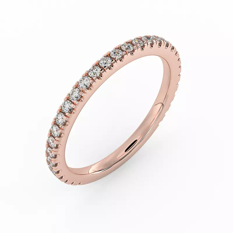 14K Rose Gold Madelyn Pave Band