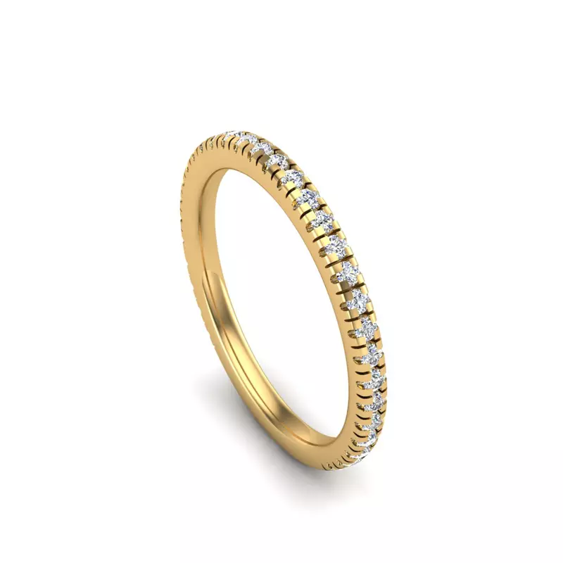 14K Yellow Gold Madelyn Pave Band