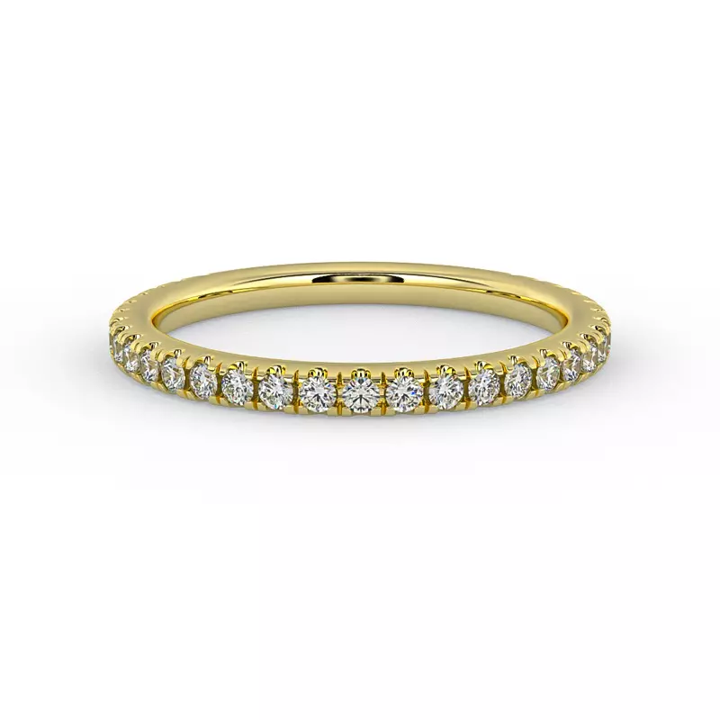 18K Yellow Gold Madelyn Pave Band
