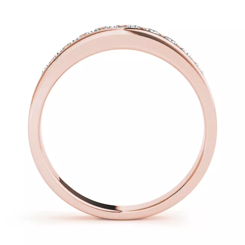 14K Rose Gold Mauve Band