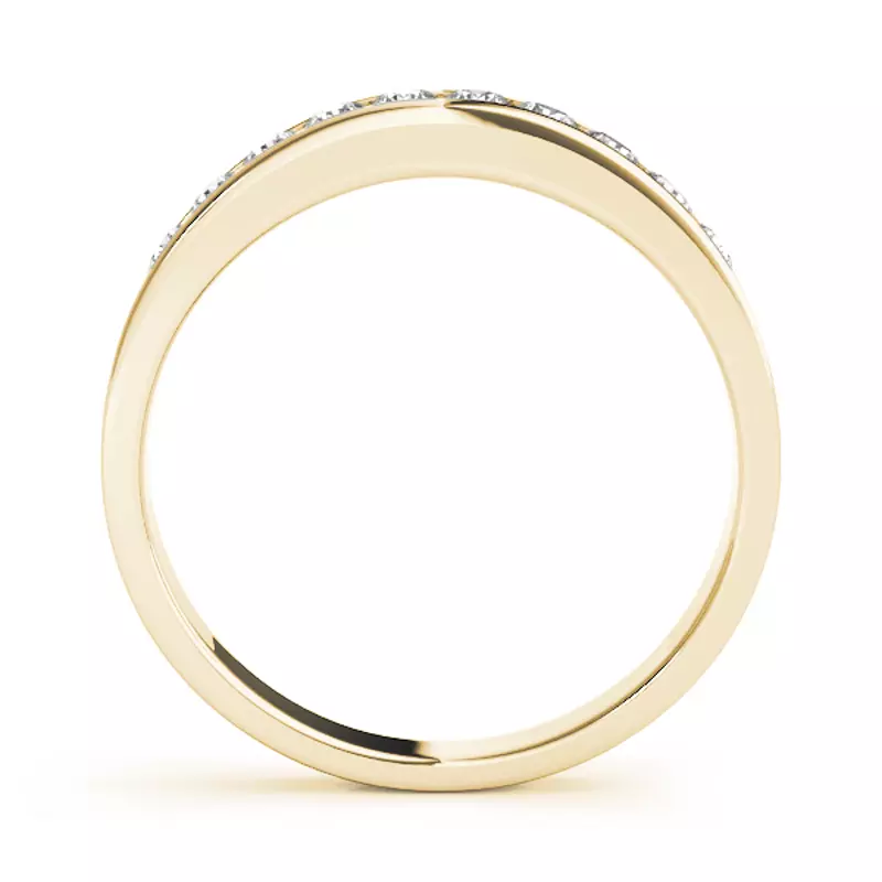 14K Yellow Gold Mauve Band