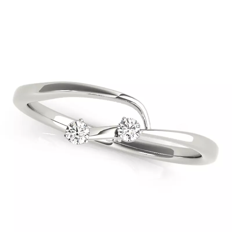 18K White Gold Ester Band