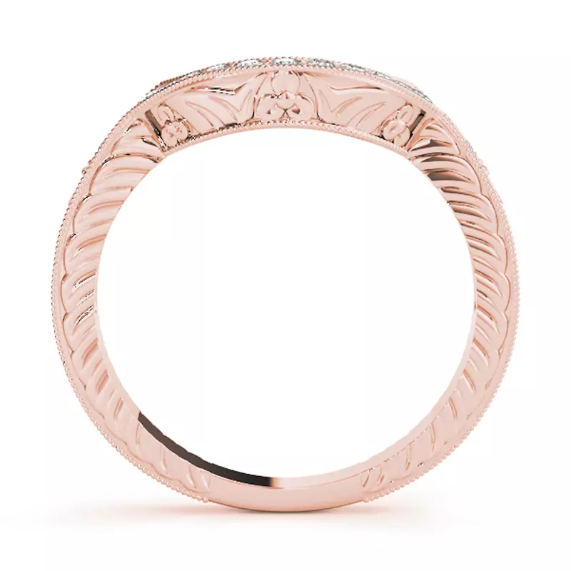 14K Rose Gold Hape Band