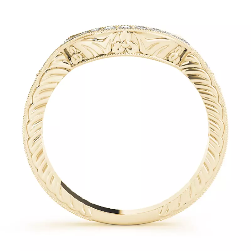 14K Yellow Gold Hape Band