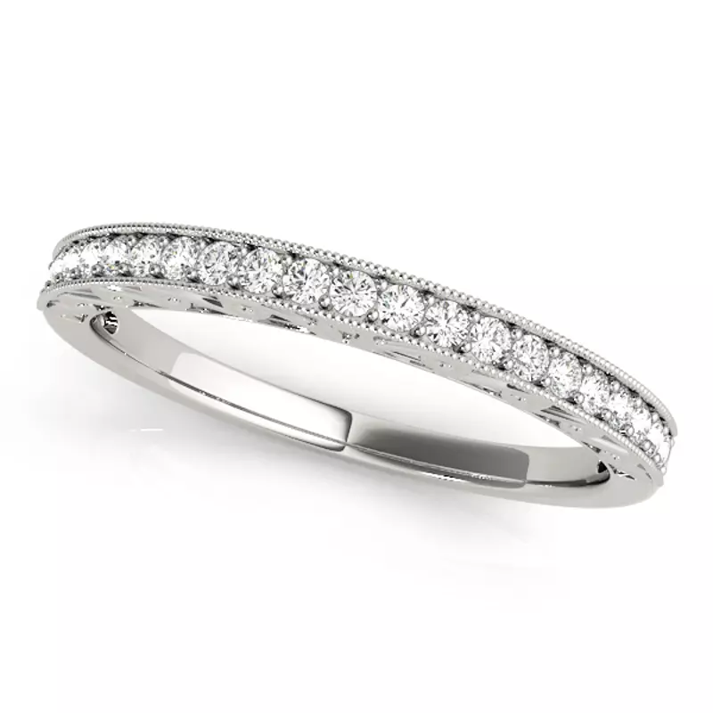 18K White Gold Sariah Vintage Band