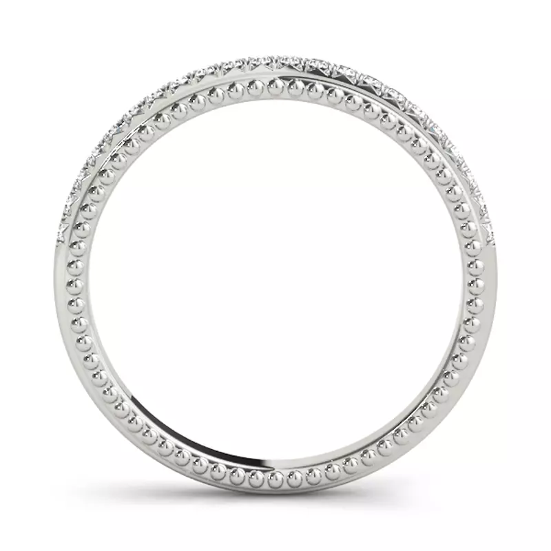 14K White Gold Devi Band