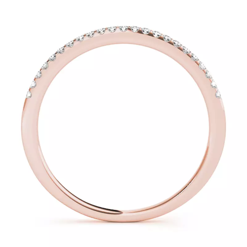 14K Rose Gold Miley Band