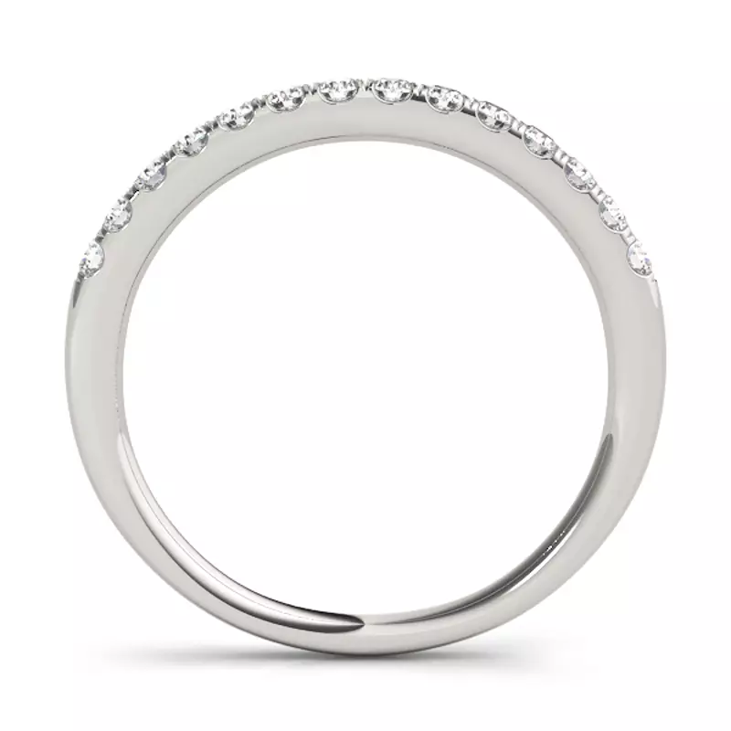 14K White Gold Victoria Band