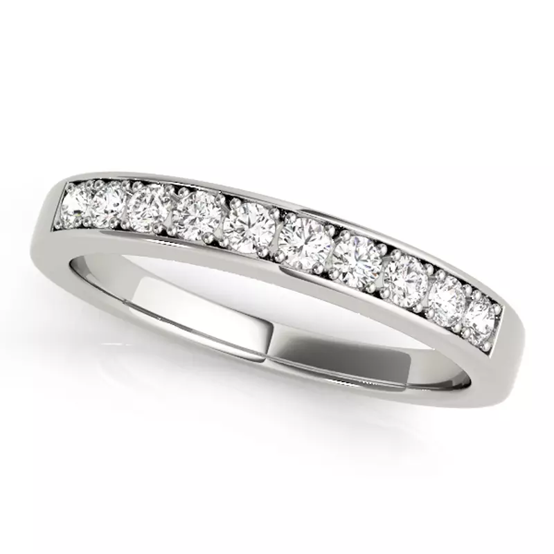 14K White Gold Everett Band