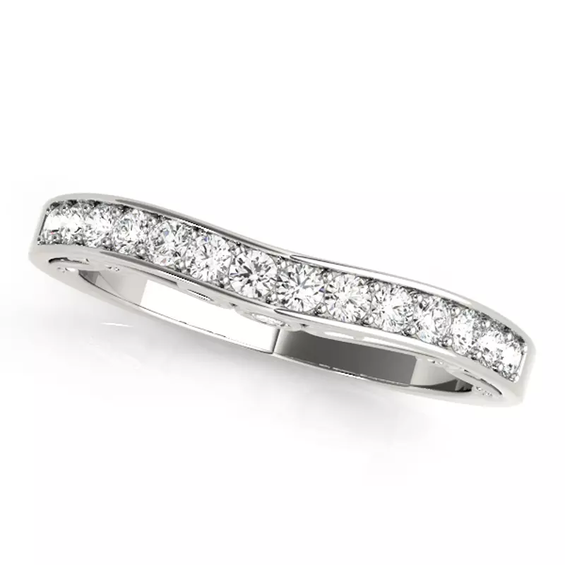 14K White Gold Serena Band
