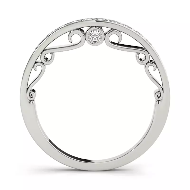 14K White Gold Serena Band