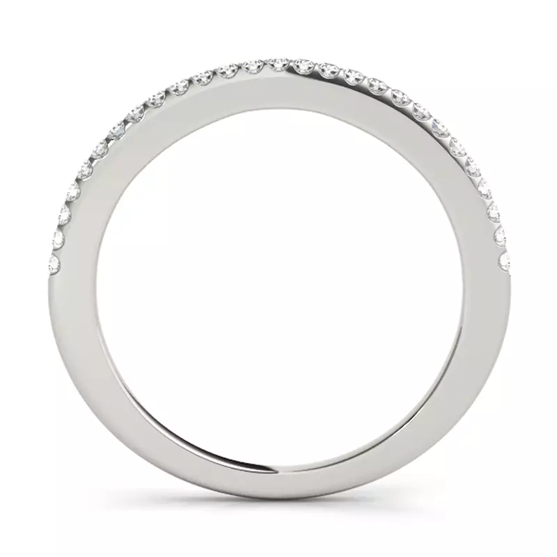 14K White Gold Wren Band