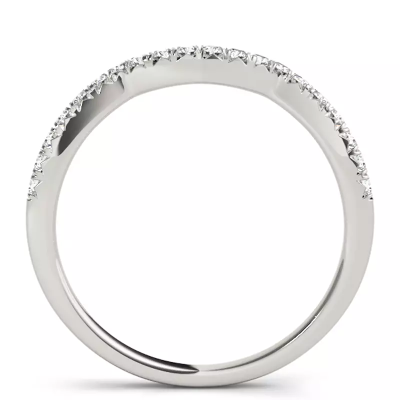 14K White Gold Noel Band