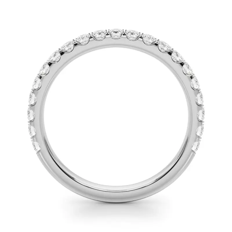 14K White Gold Sage Band