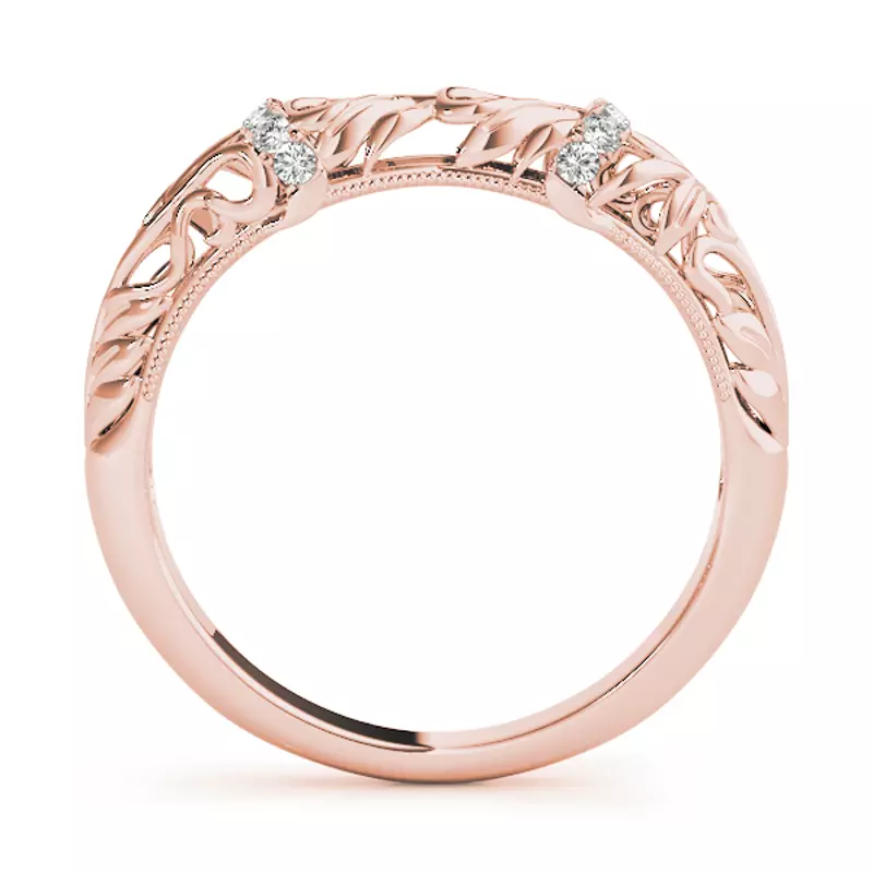 14K Rose Gold Libra Band