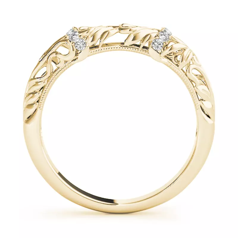 18K Yellow Gold Libra Band