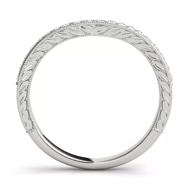14K White Gold Soul Band