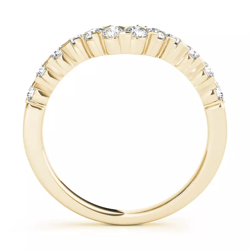 18K Yellow Gold Fleur Band